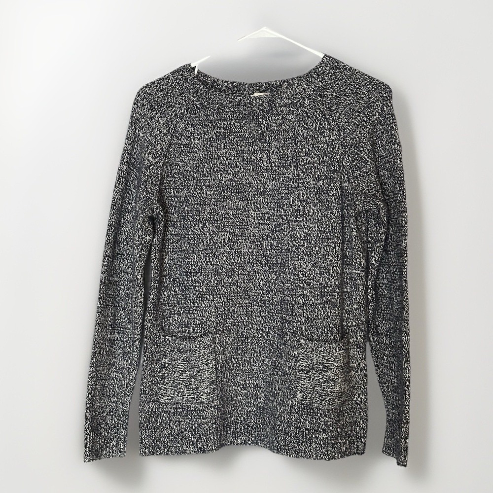 GAP Wool Blend Crewneck Sweater Warm Winter‎ Small Gray Pullover Knit Pockets